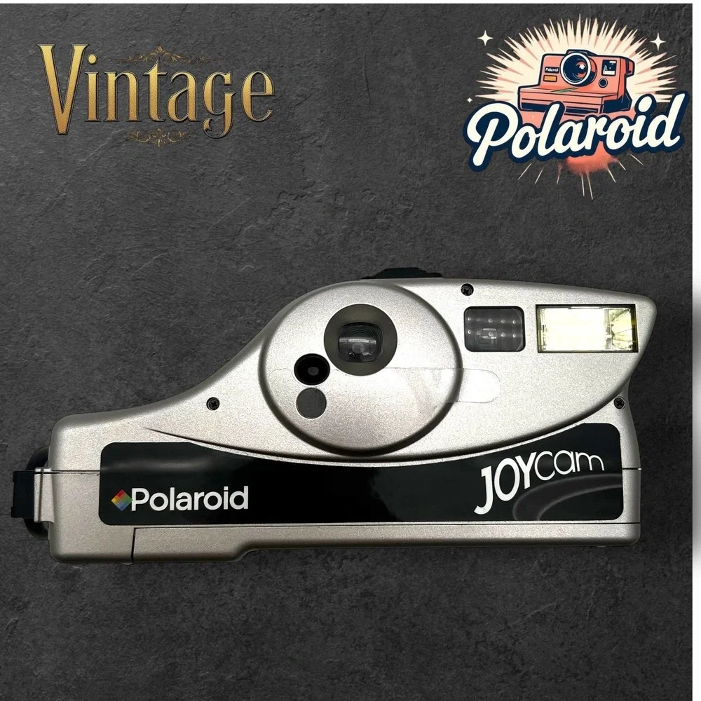 Polaroid JOYCam Instant Film Camera Silver Vintage 90s Retro Y2K Point‎ & Shoot